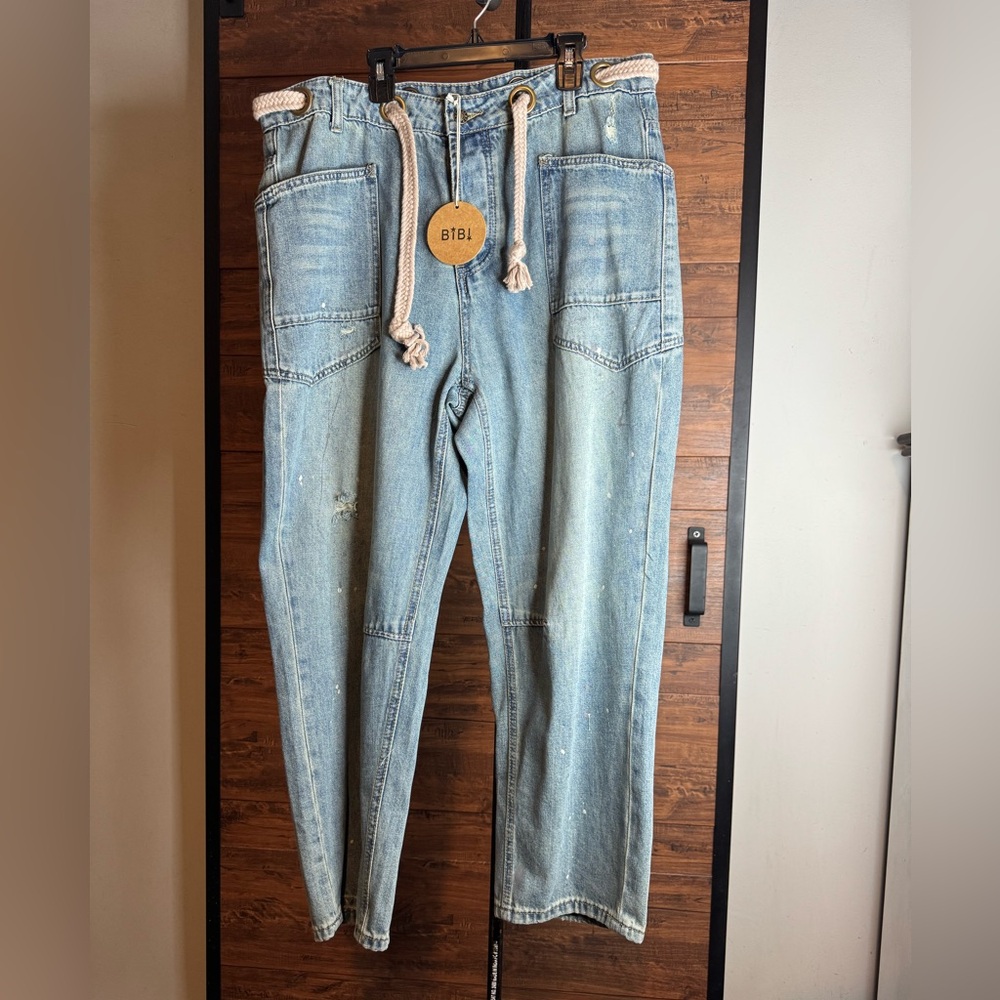 BIBI Barrel Light Blue Jeans